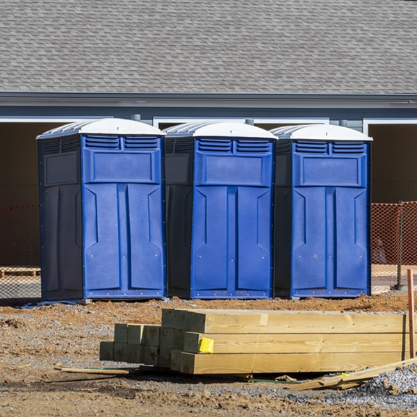 what is the expected delivery and pickup timeframe for the portable restrooms in Allison